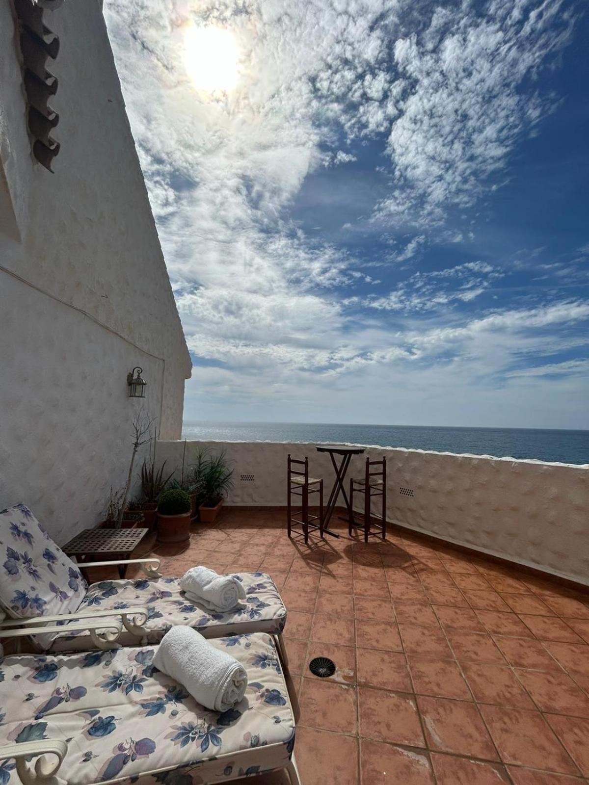 Ferienwohnung Atico Sobre El Mar Benajarafe Exterior foto